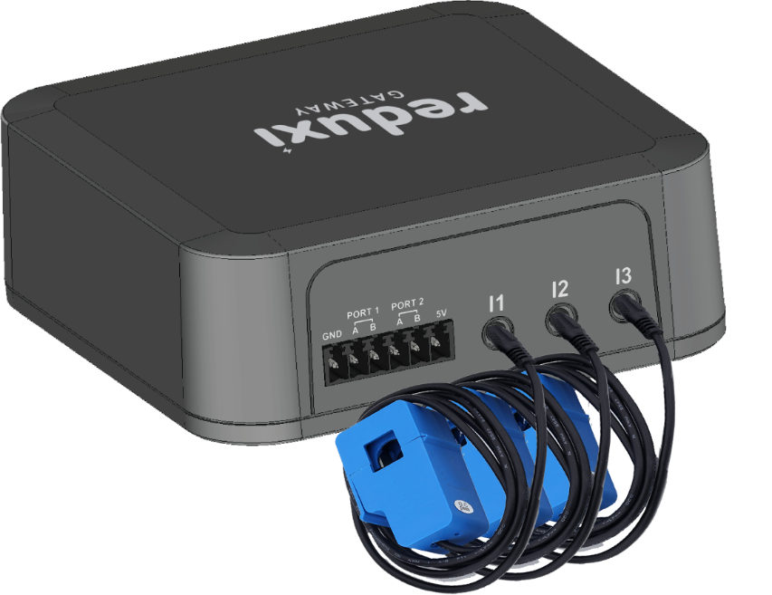A grey box with wires connected to it

Description automatically generated