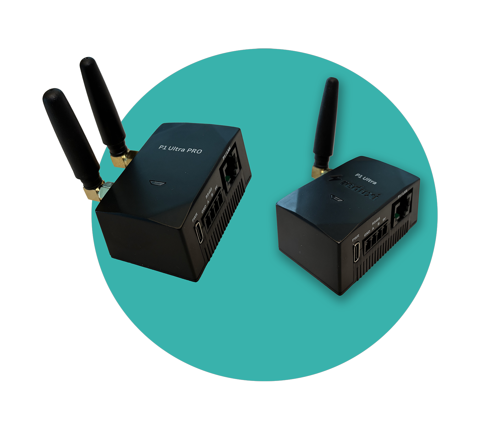 Photo of the Reduxi P1 Ultra PRO with two antennas and the P1 Ultra with one antenna