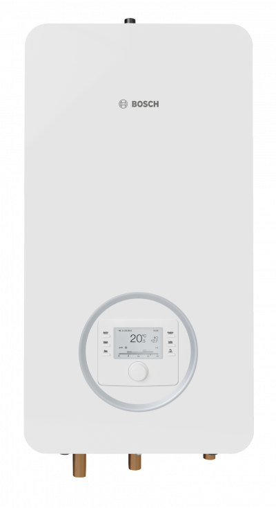 Worcester Bosch Hybrid 7000i AW-unit met BOSCH-logo en bedieningspaneel